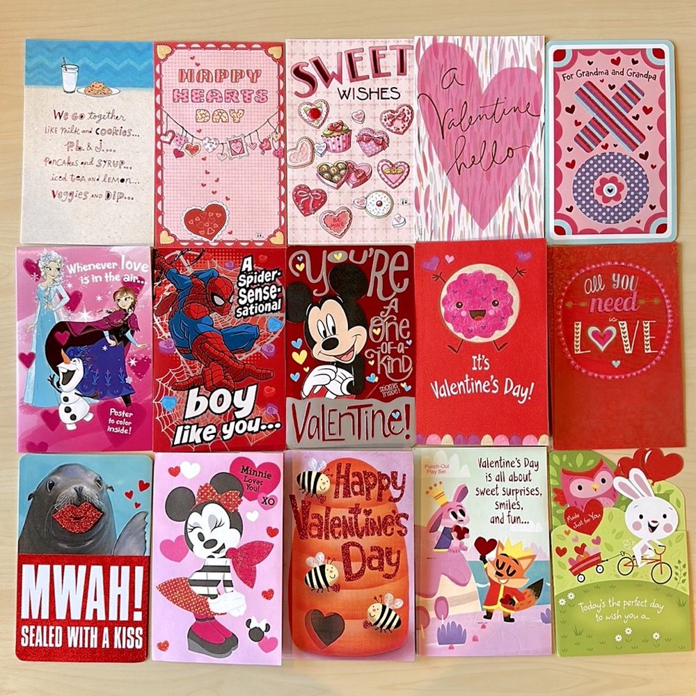 Lot of Assorted Children’s Valentine’s Day Cards